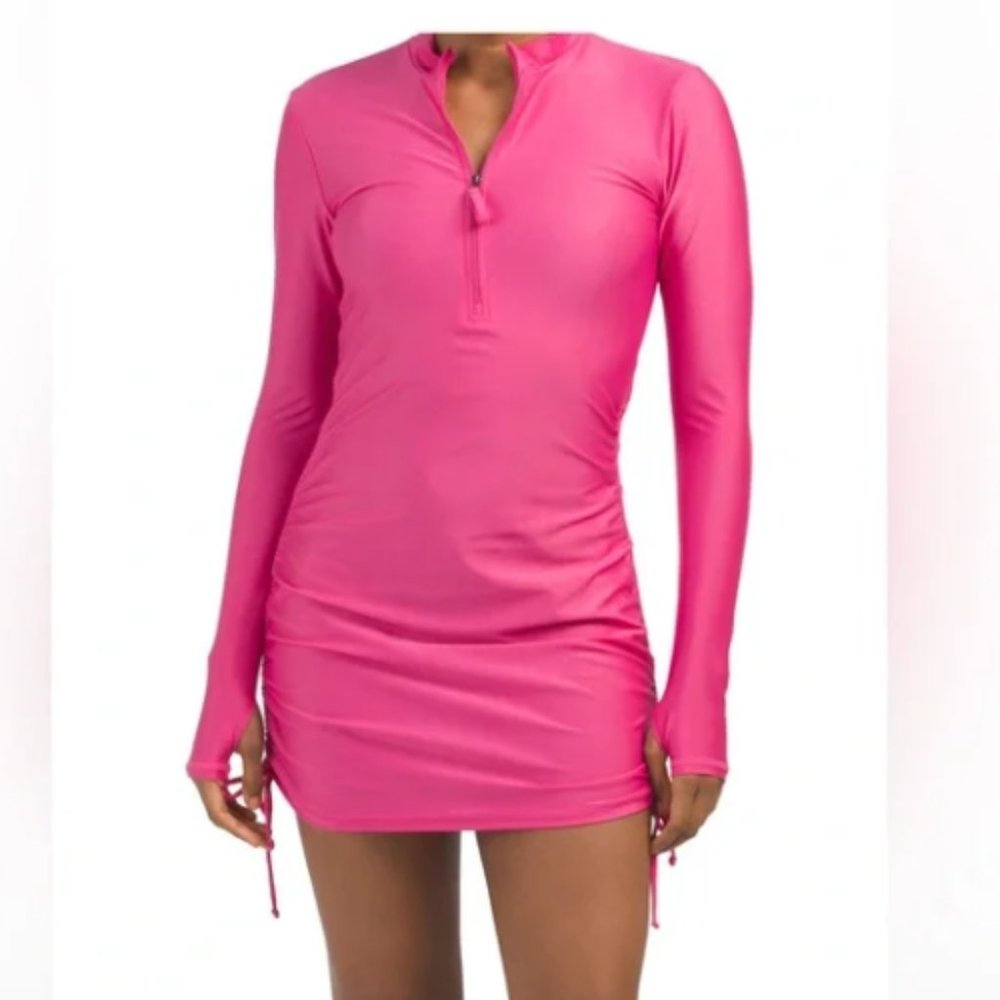 New! Kyodan Women’s Ruched Side Rashguard Cover-up UPF 50